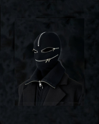 Zipper Knit Mask Cover
