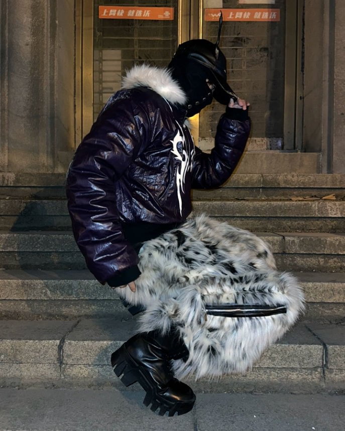 Faux Fur Statement Pants