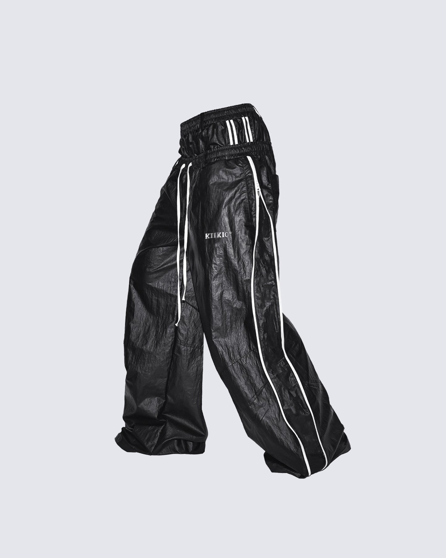 KIIKIO Gloss Double-Waist Pants