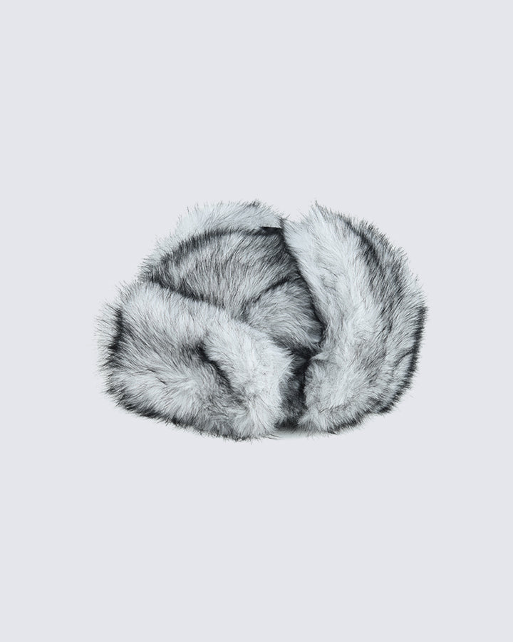 Faux Mink Long-Fur Trapper Hat