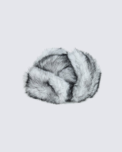 Faux Mink Long-Fur Trapper Hat