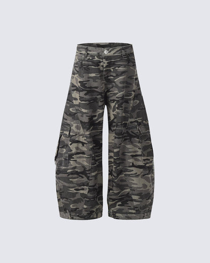 Camouflage Cargo Baggy Jeans
