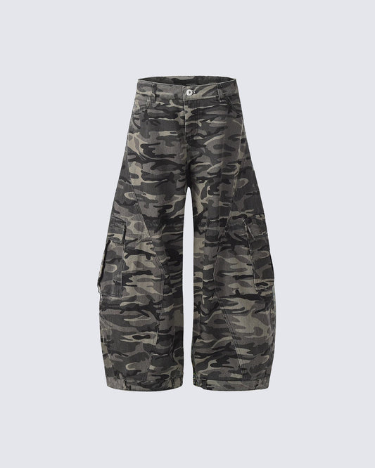 Camouflage Cargo Baggy Jeans