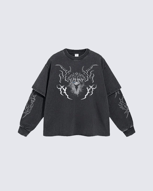 Graphic Oversized Long Sleeve T-shirt