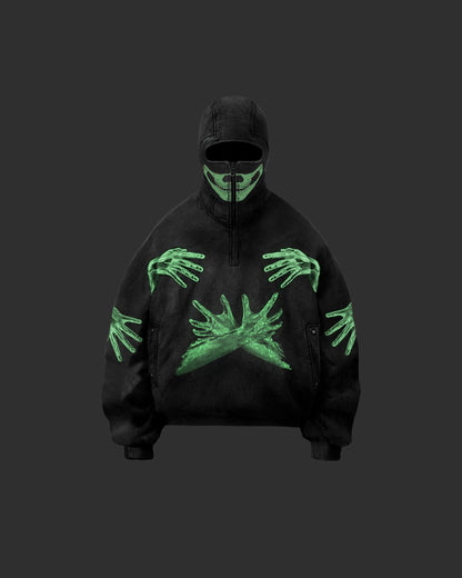 Hoodies For Man  | Nighttime Fluorescent Print