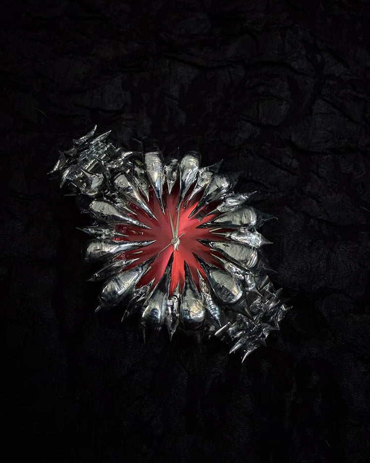 Handmade Irregular Vampire Dragon Scale Spike Soldered Watch