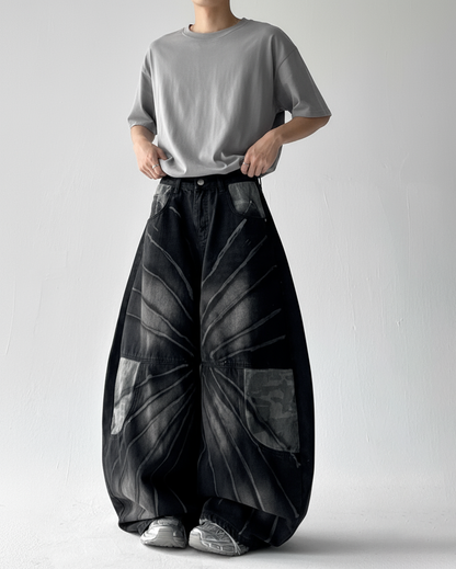 Vintage Camo Washed Blade Jeans