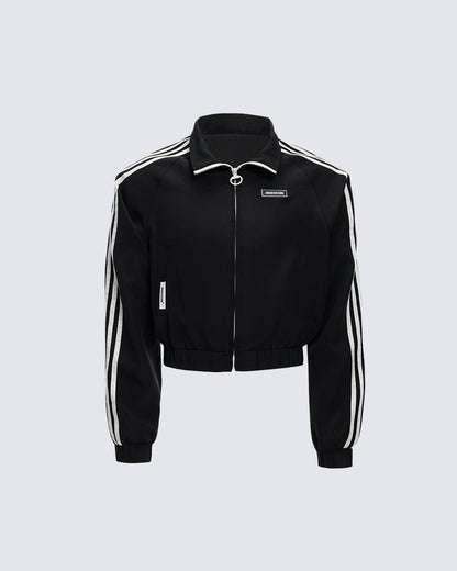 Retro Side Stripe Track Jacket