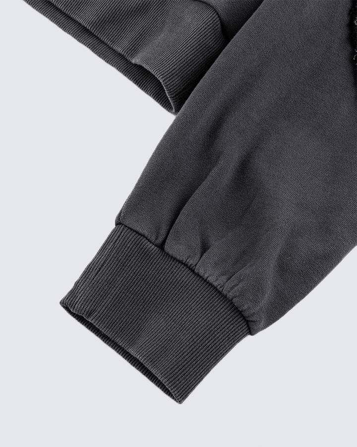 Distressed Star Patchwork Oversized Sweatshirt