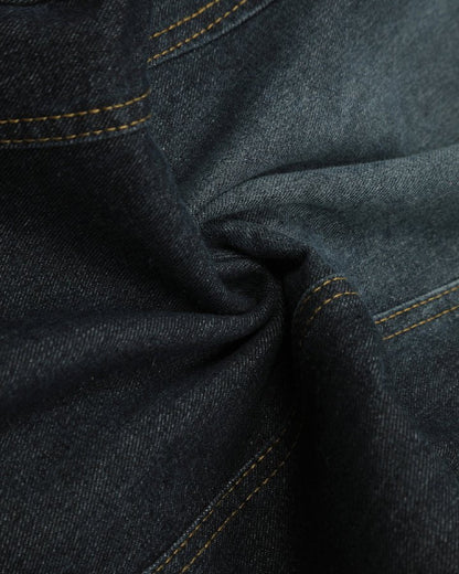 Patchwork Design Washed Denim Pants