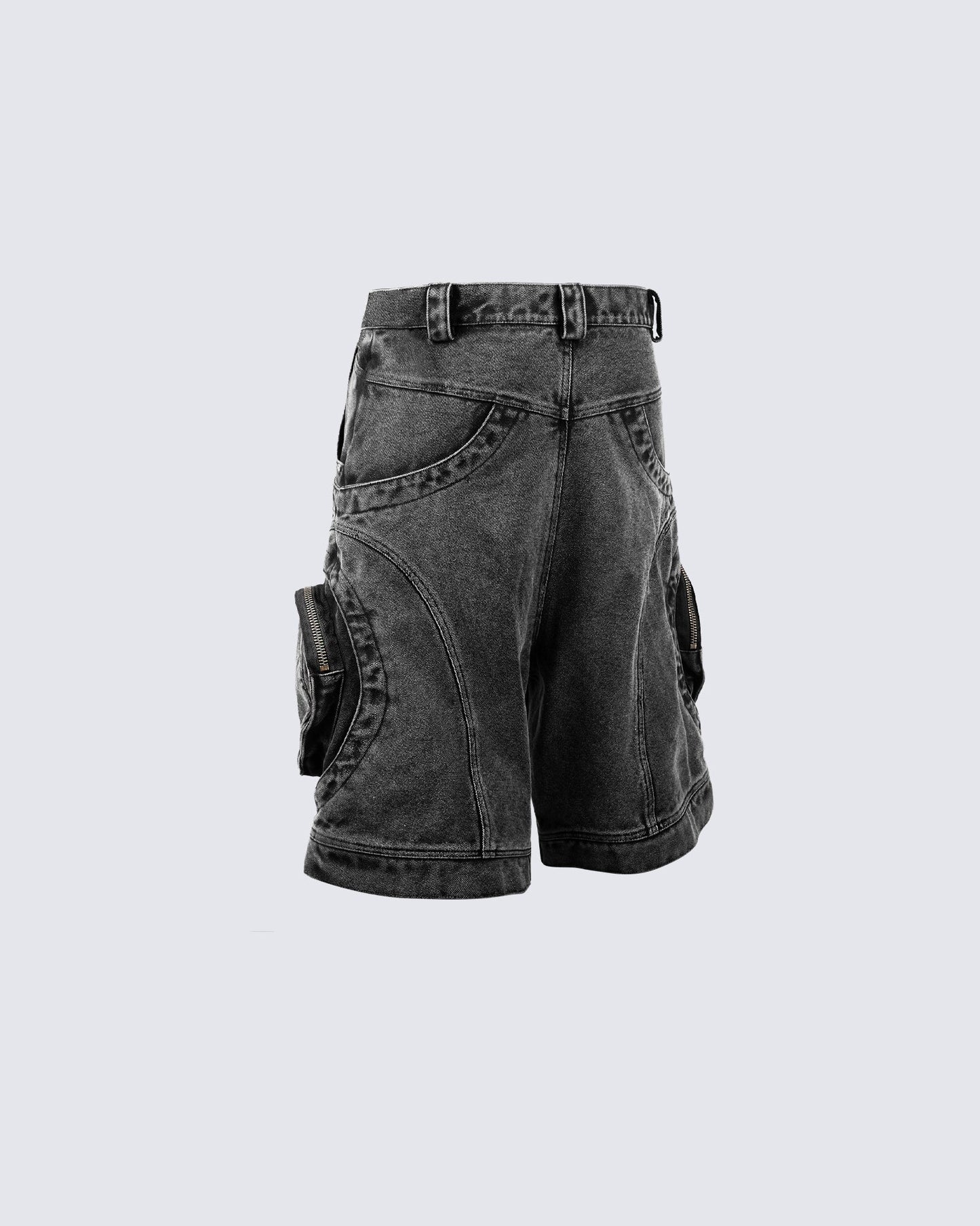 KIIKIO Heavy Craft Distressed Large Pocket Shorts