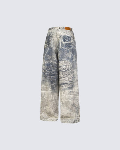 Vintage Washed Casual Pants