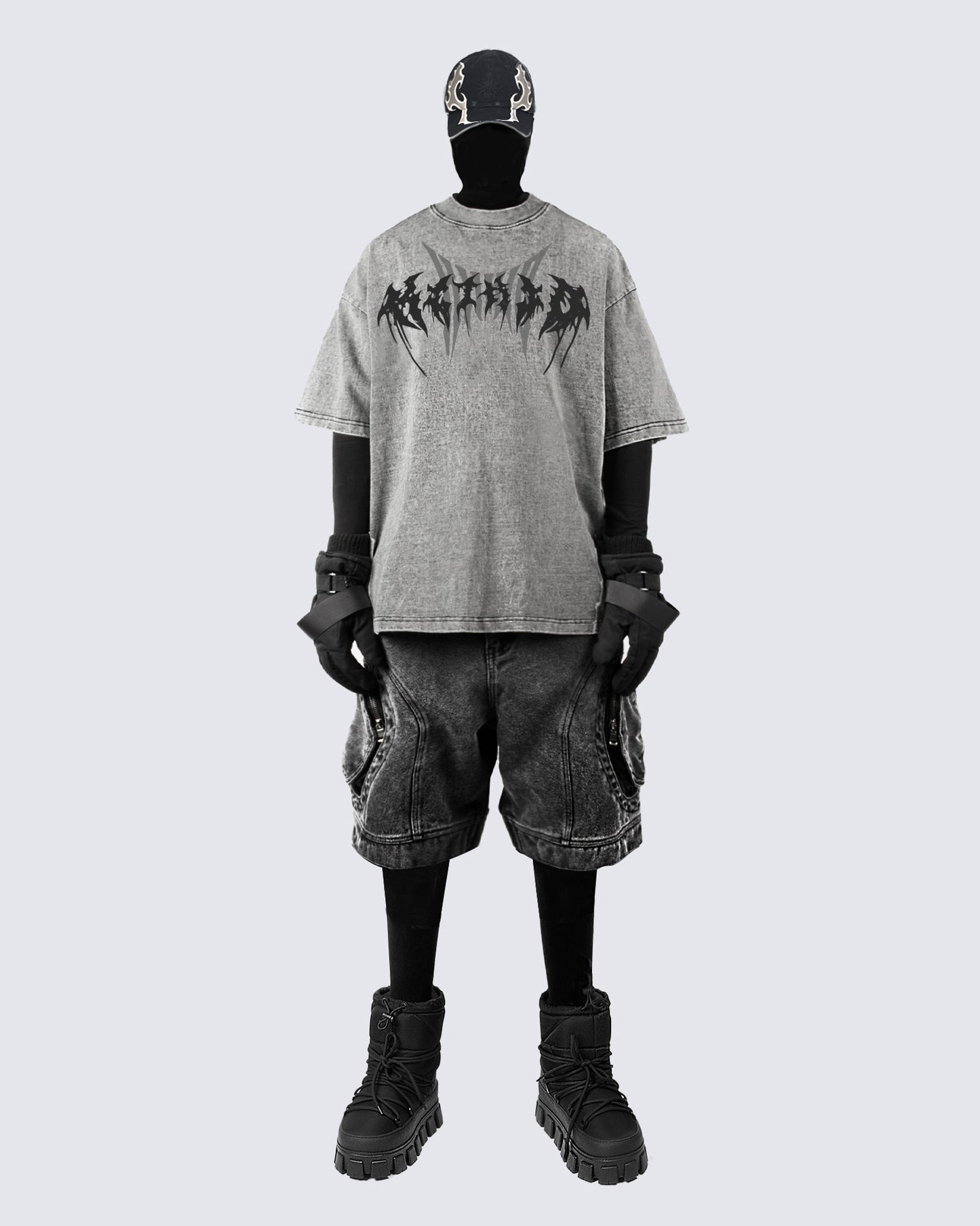 KIIKIO Heavy Craft Distressed Large Pocket Shorts