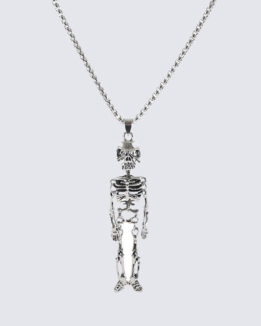 Skull Skeleton Metal Necklace
