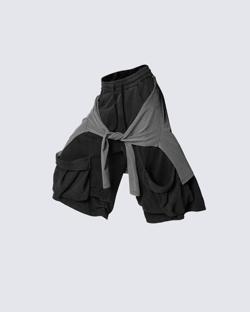 Detachable Flap Utility Sweatpants