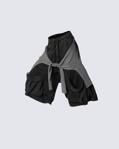 Detachable Flap Utility Sweatpants