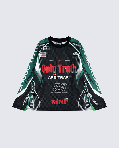 Racing Graphic Long Sleeve Mesh Jersey
