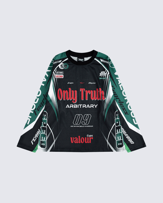 Racing Graphic Long Sleeve Mesh Jersey