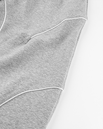 Loose-Fit Sweatpants with White Piping