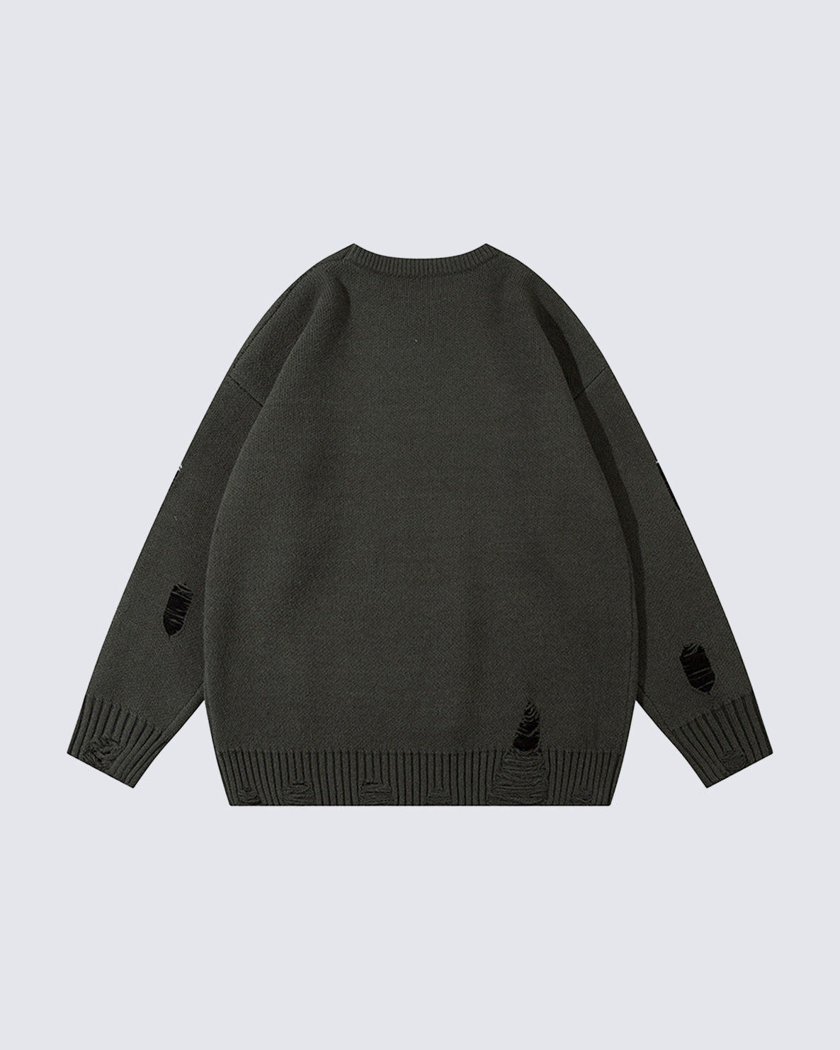 European-American Retro Character Crewneck Sweater