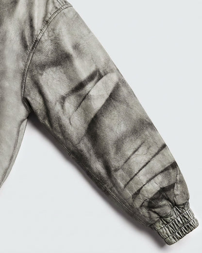 PUNK STREET DISTRICT-Vintage Washed Hooded Utility Jacket