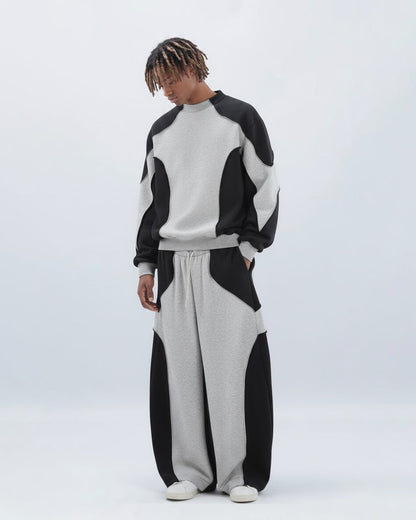 Colorblock Deconstructed Sweatshirt