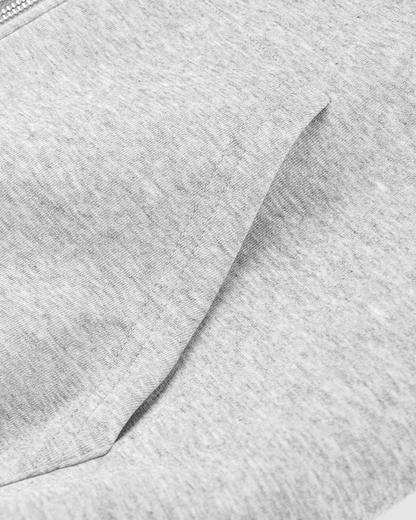 Plaid-Lined Dual-Wear Zip Hoodie