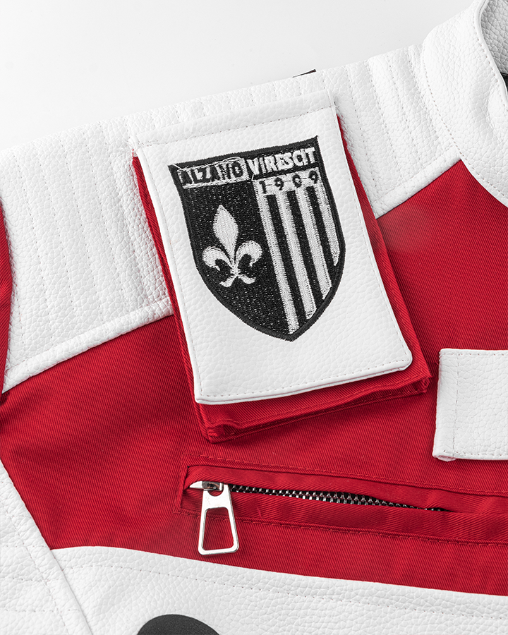 KIIKIO Racing Style Graphic Oversized Jacket