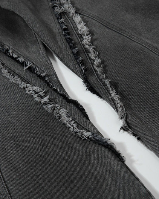 Patchwork Frayed Cargo Pants