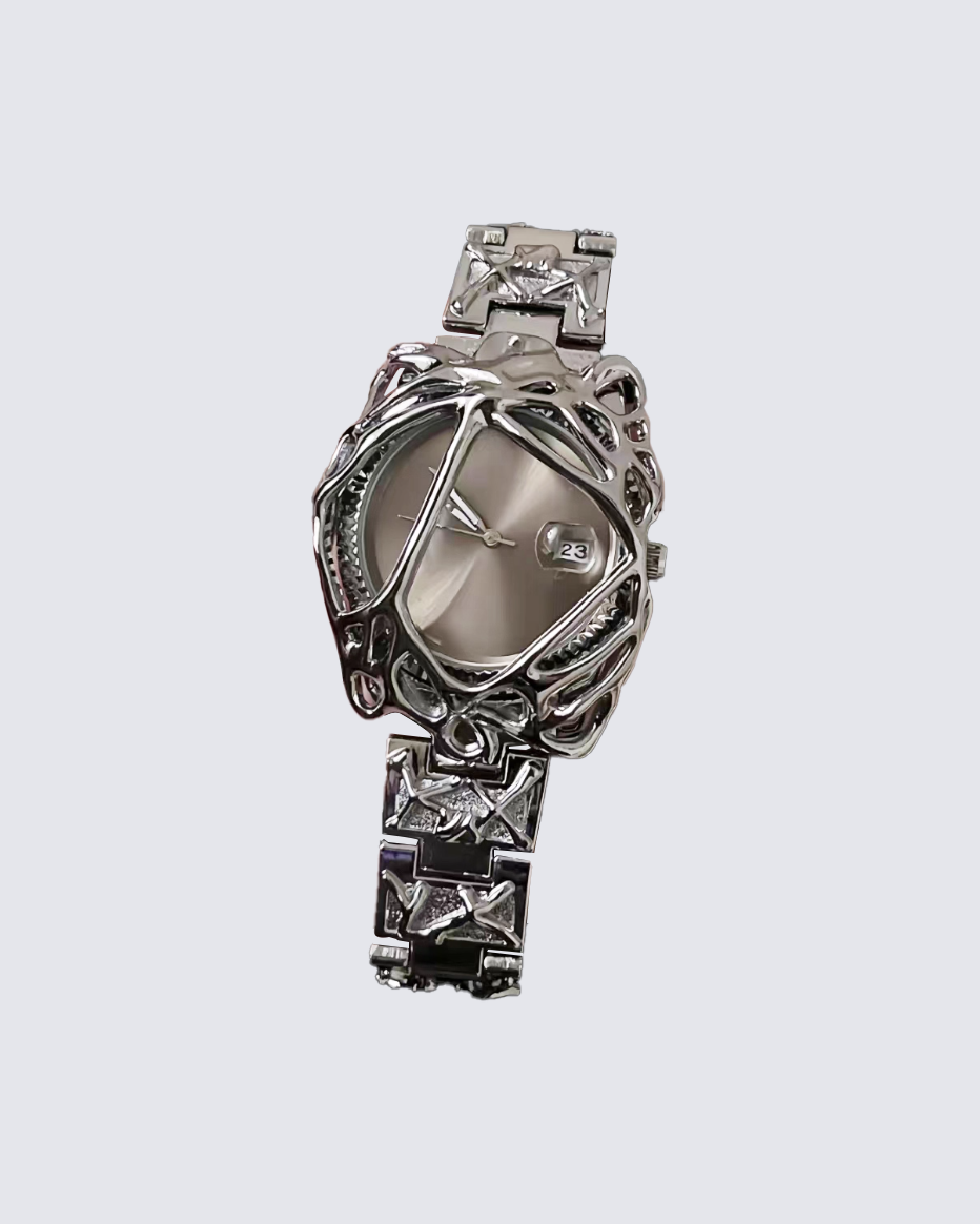 Y2K Abstract Metal Frame Watch