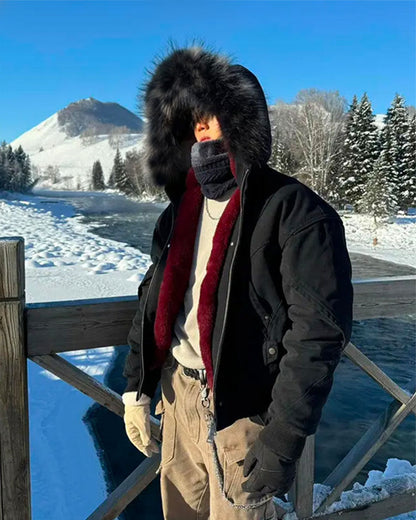 Faux Fur-Lined Hooded Coats