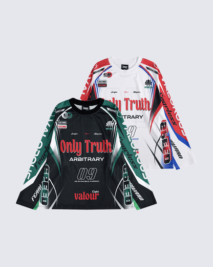 Racing Graphic Long Sleeve Mesh Jersey