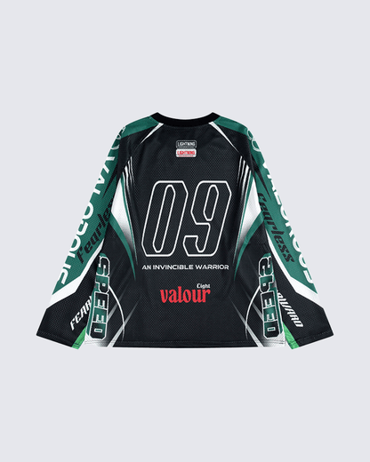 Racing Graphic Long Sleeve Mesh Jersey