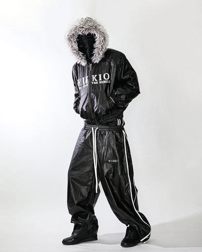 KIIKIO Gloss Embroidered Boxy Jacket