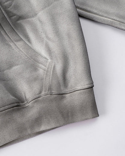 Washed Distressed Dirty Effect Pullover Hoodie