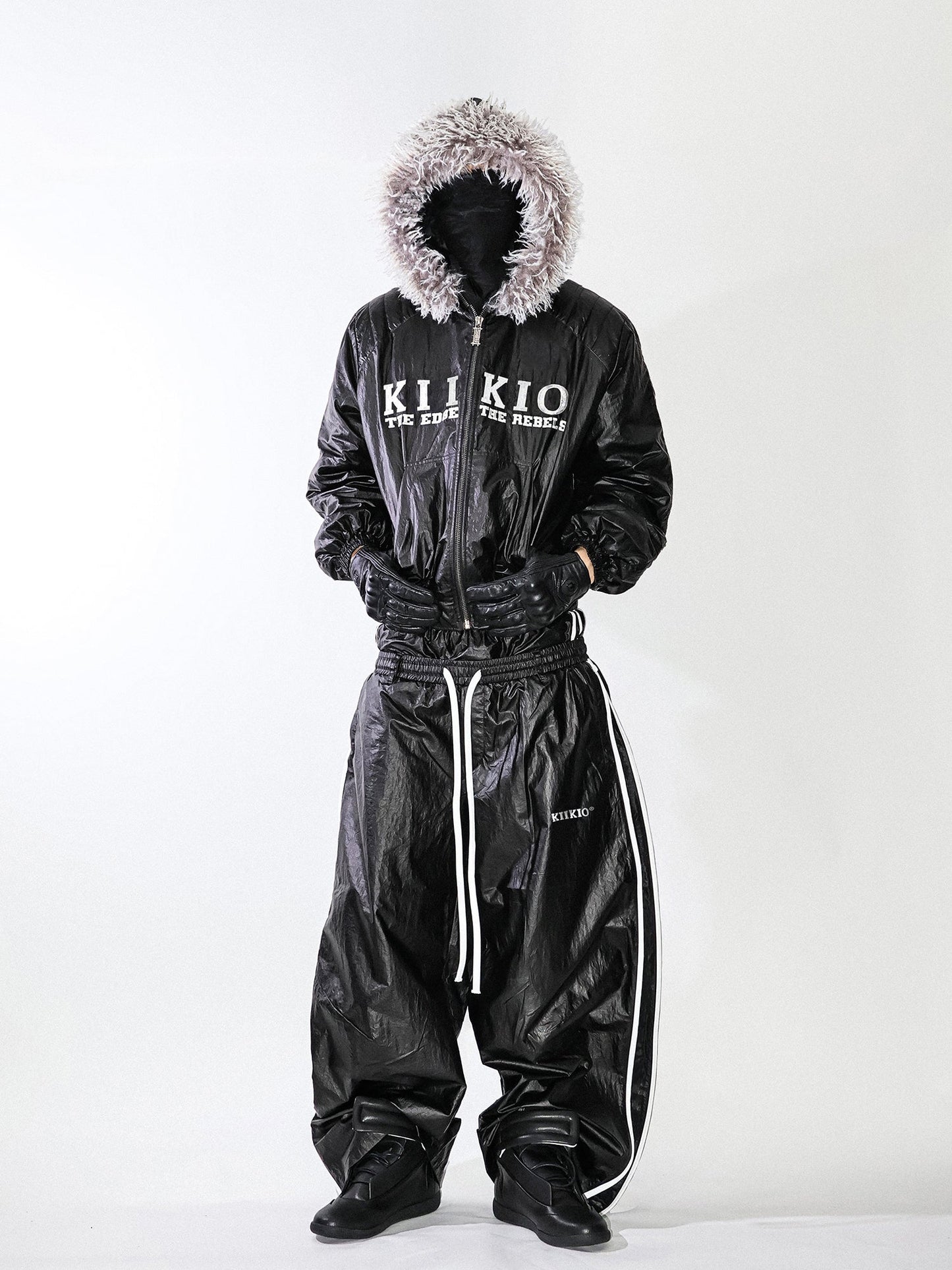 KIIKIO Gloss Double-Waist Pants