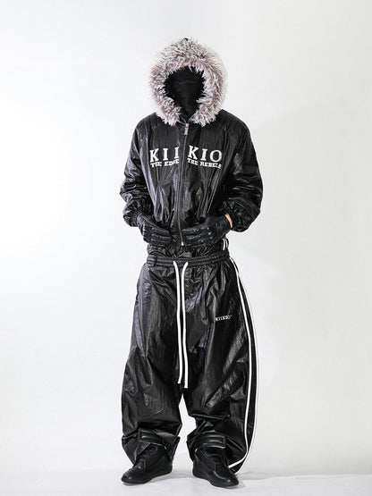 KIIKIO Gloss Double-Waist Pants