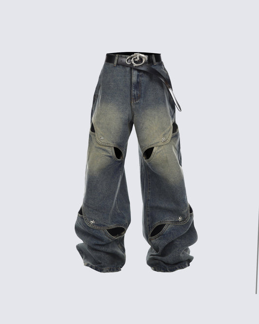 KIIKIO Street Fashion Denim Pants