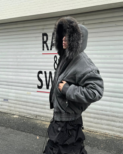 Faux Fur-Lined Hooded Coats
