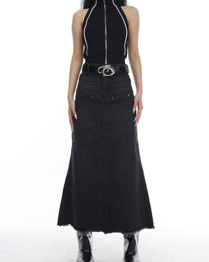 Gothic Dragon Black Leather Belt
