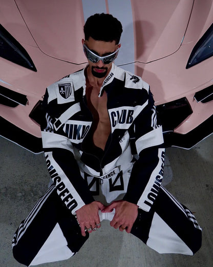 KIIKIO Racing Style Graphic Oversized Pants