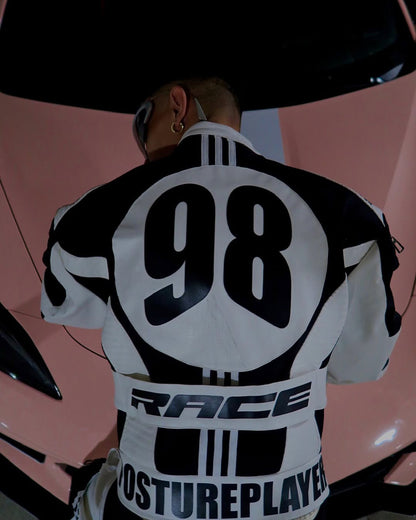 KIIKIO Racing Style Graphic Oversized Pants