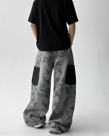Lightning Camo Washed Blade Jeans