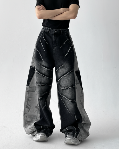 Lightning Camo Washed Blade Jeans