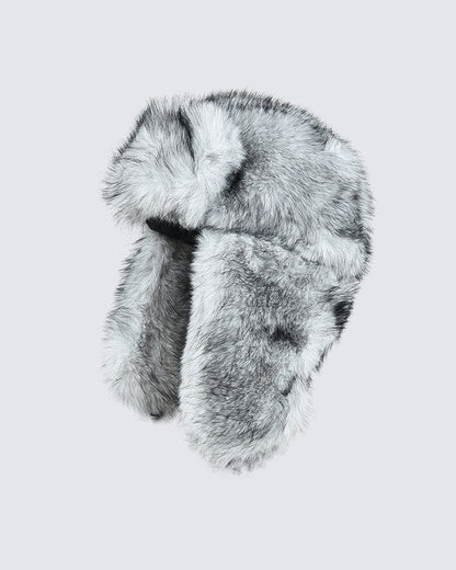 Faux Mink Long-Fur Trapper Hat