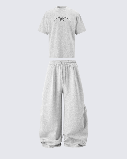 Oversized Stack-Leg Sweatpants