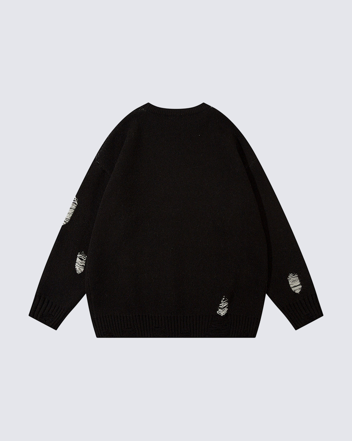 European-American Retro Character Crewneck Sweater