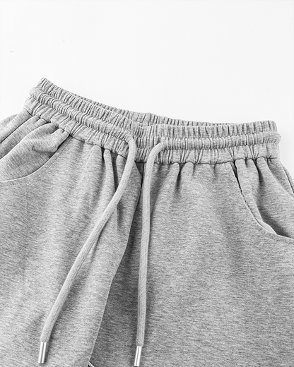 Loose-Fit Sweatpants with White Piping