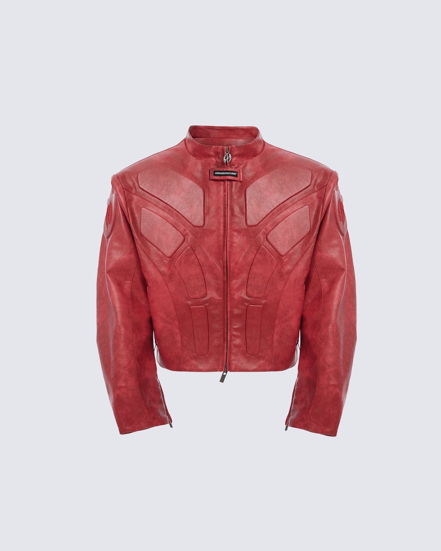 Futuristic Armor-Style Biker Jacket