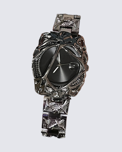 Y2K Abstract Metal Frame Watch